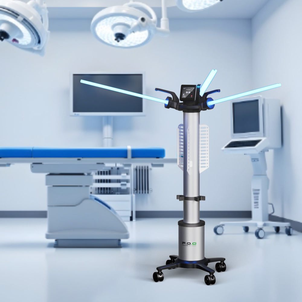 AXYS 360 PRO en désinfection dans un bloc opératoire